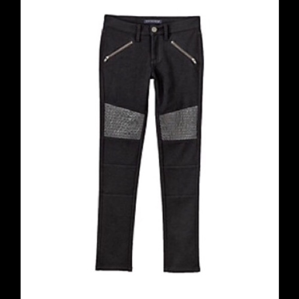 NWT Vigoss Moto Pants Black Size Girls 8